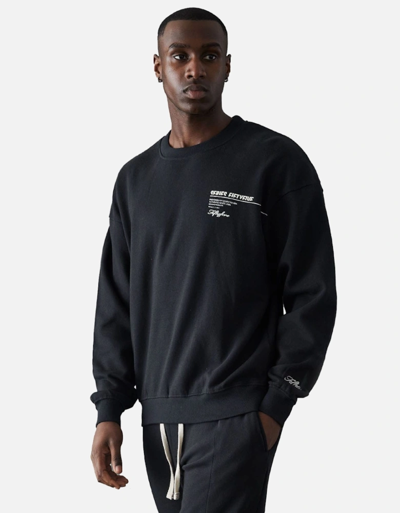 Labach Front Back Logo Crewneck Sweatshirt