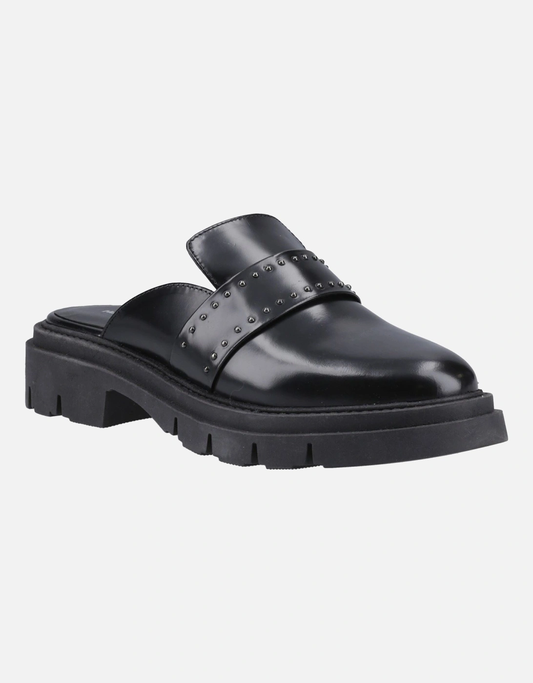 Nicole Studded Leather Women's Black Mules, 6 of 5