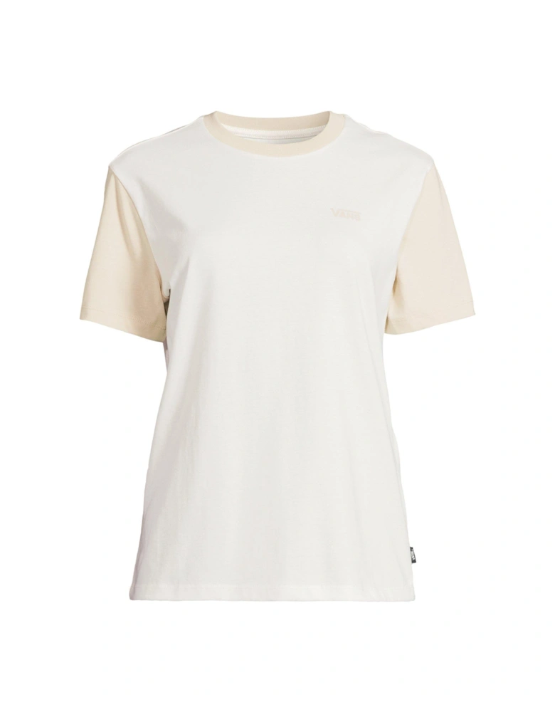 Women's Colorblock Bff Tee - Cream