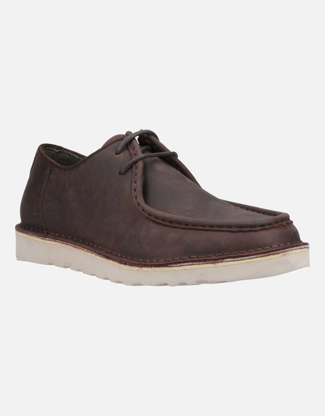 Otis Leather Men's Brown Lace-Up Shoes, 6 of 5