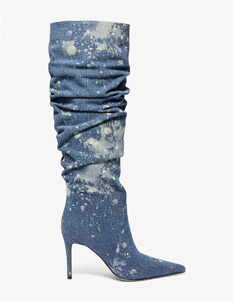 Dawn Splattered Denim Boot