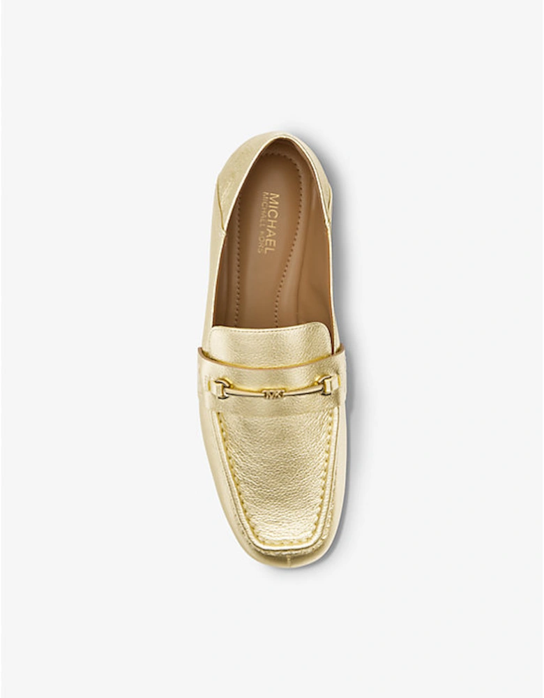 Lena Metallic Leather Loafer