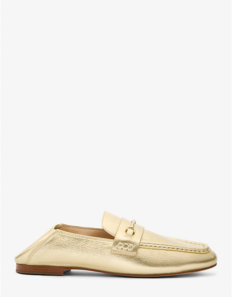 Lena Metallic Leather Loafer