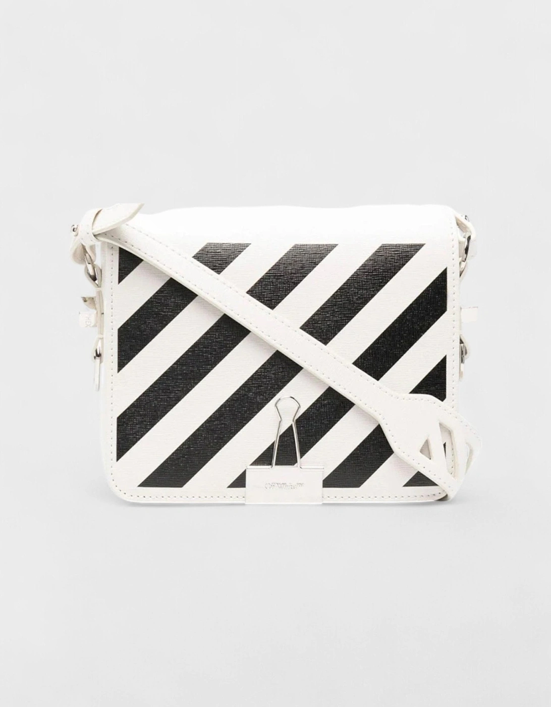 Diag Logo Shoulder Bag White Black, 8 of 7