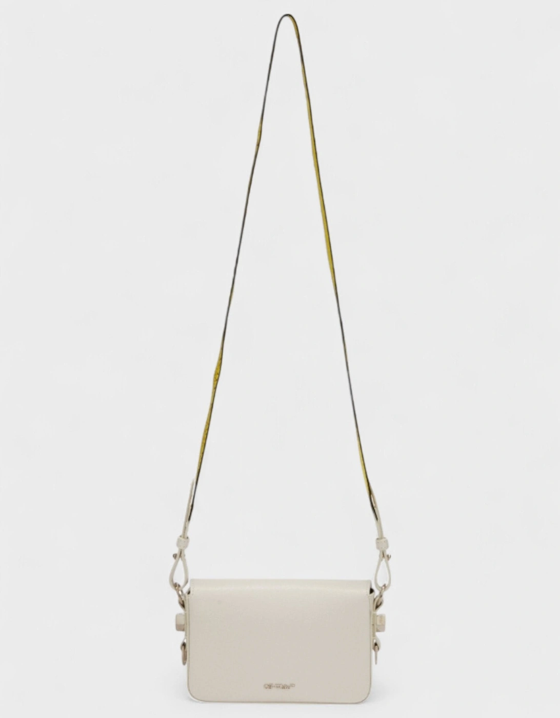 Diag Logo Shoulder Bag White Black