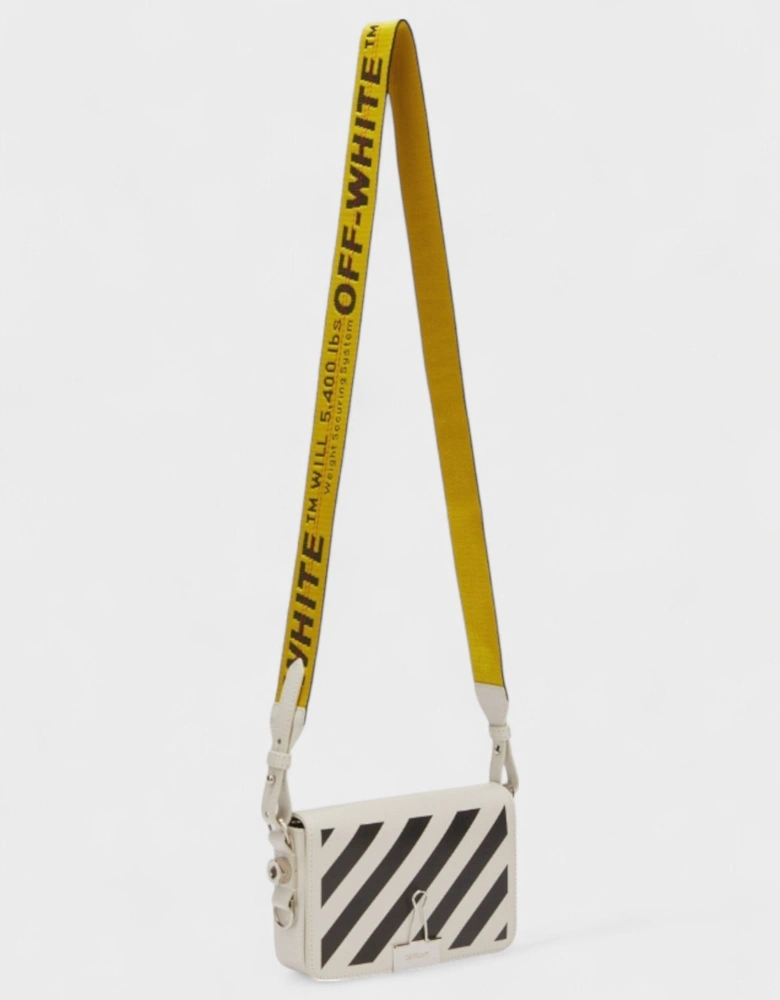 Diag Logo Shoulder Bag White Black