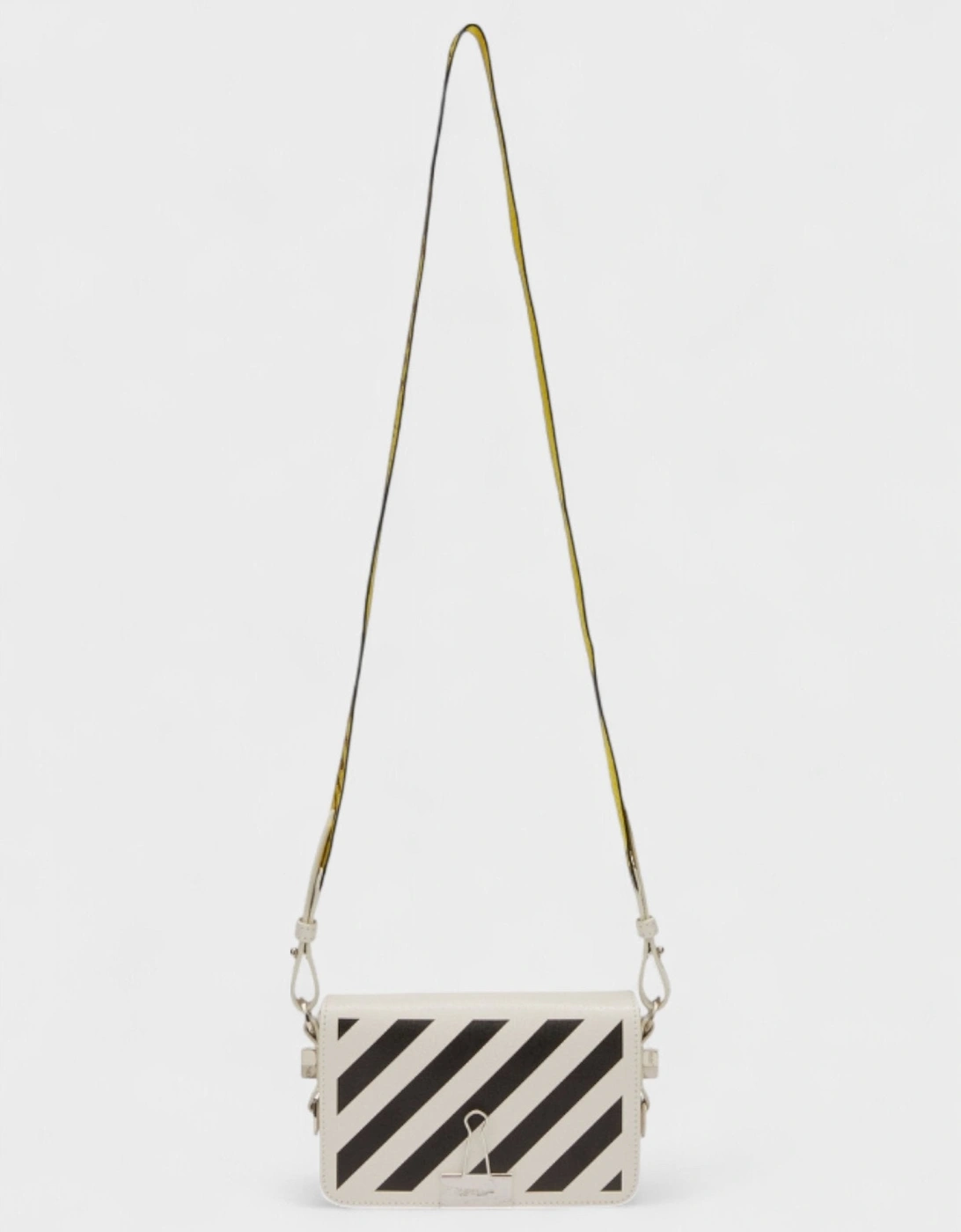 Diag Logo Shoulder Bag White Black