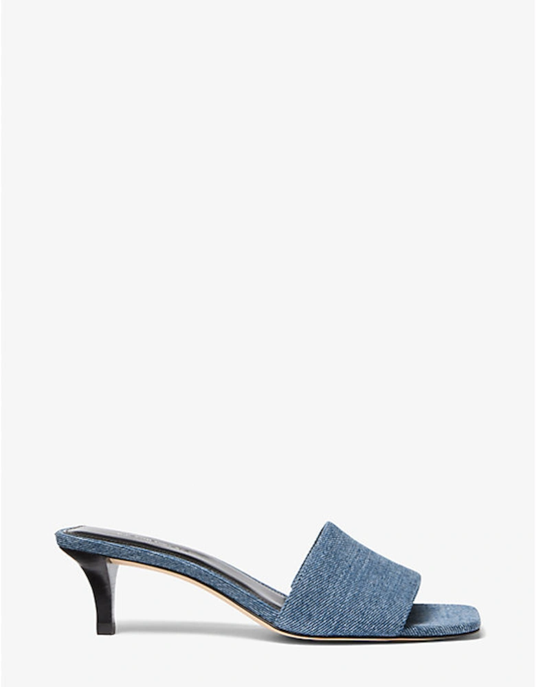 Merriam Denim Kitten Heel Sandal