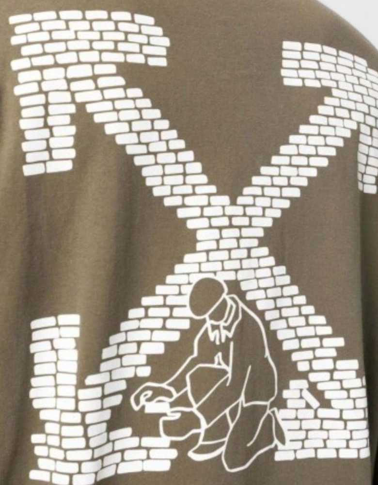 Bricks Arrow Long Sleeve T Shirt Army Green
