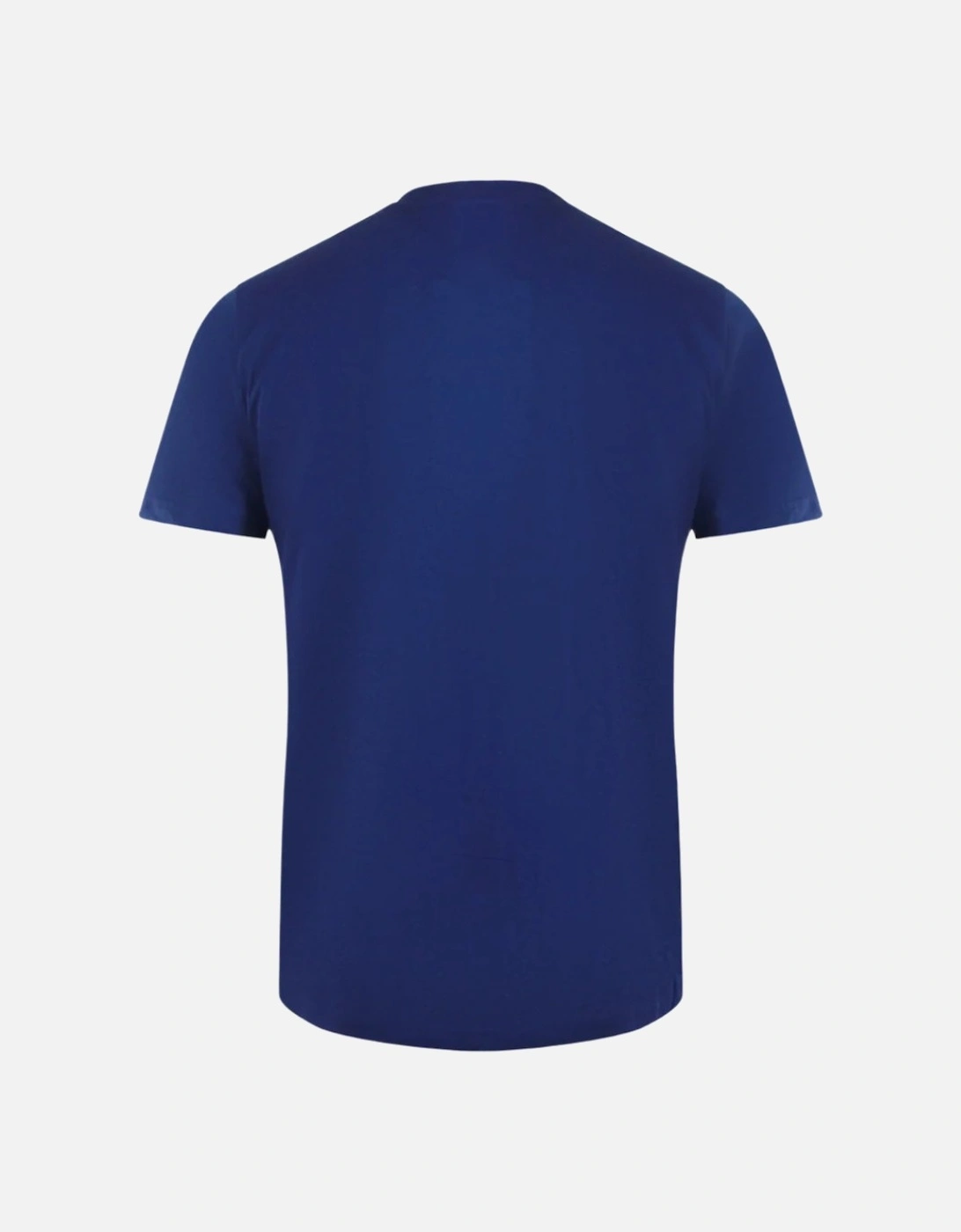 Cavalli Class Abstract Tiger Logo Blue T-Shirt