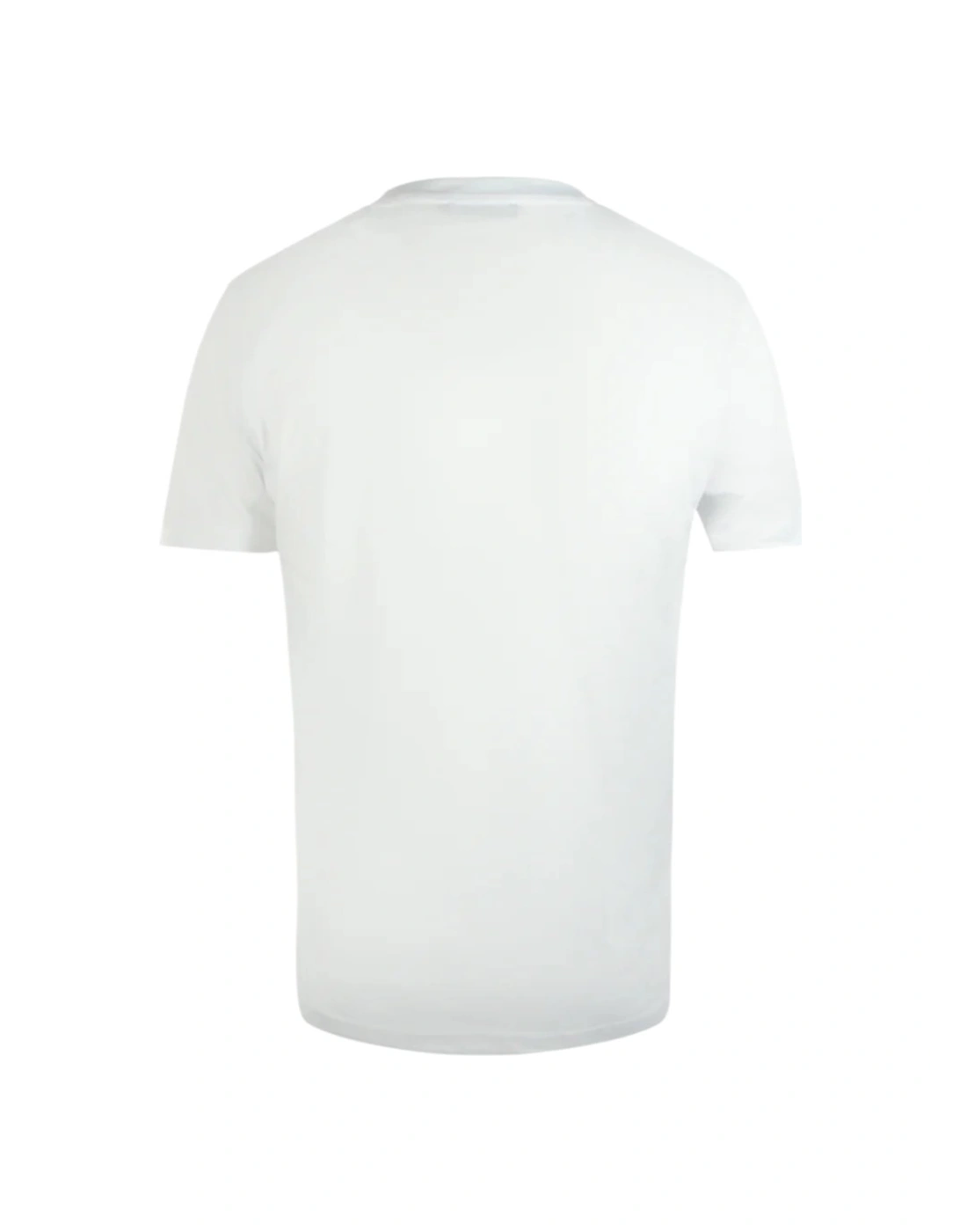 Cavalli Class Cracked Sprayed Logo White T-Shirt