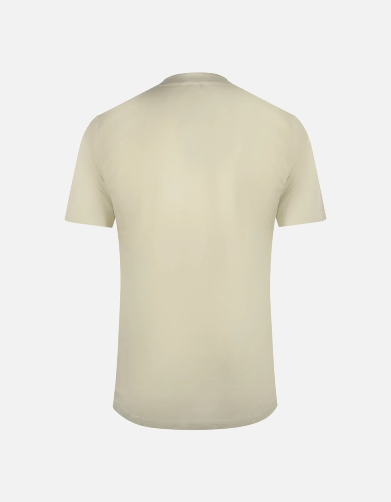 Cavalli Class Abstract Tiger Logo Beige T-Shirt