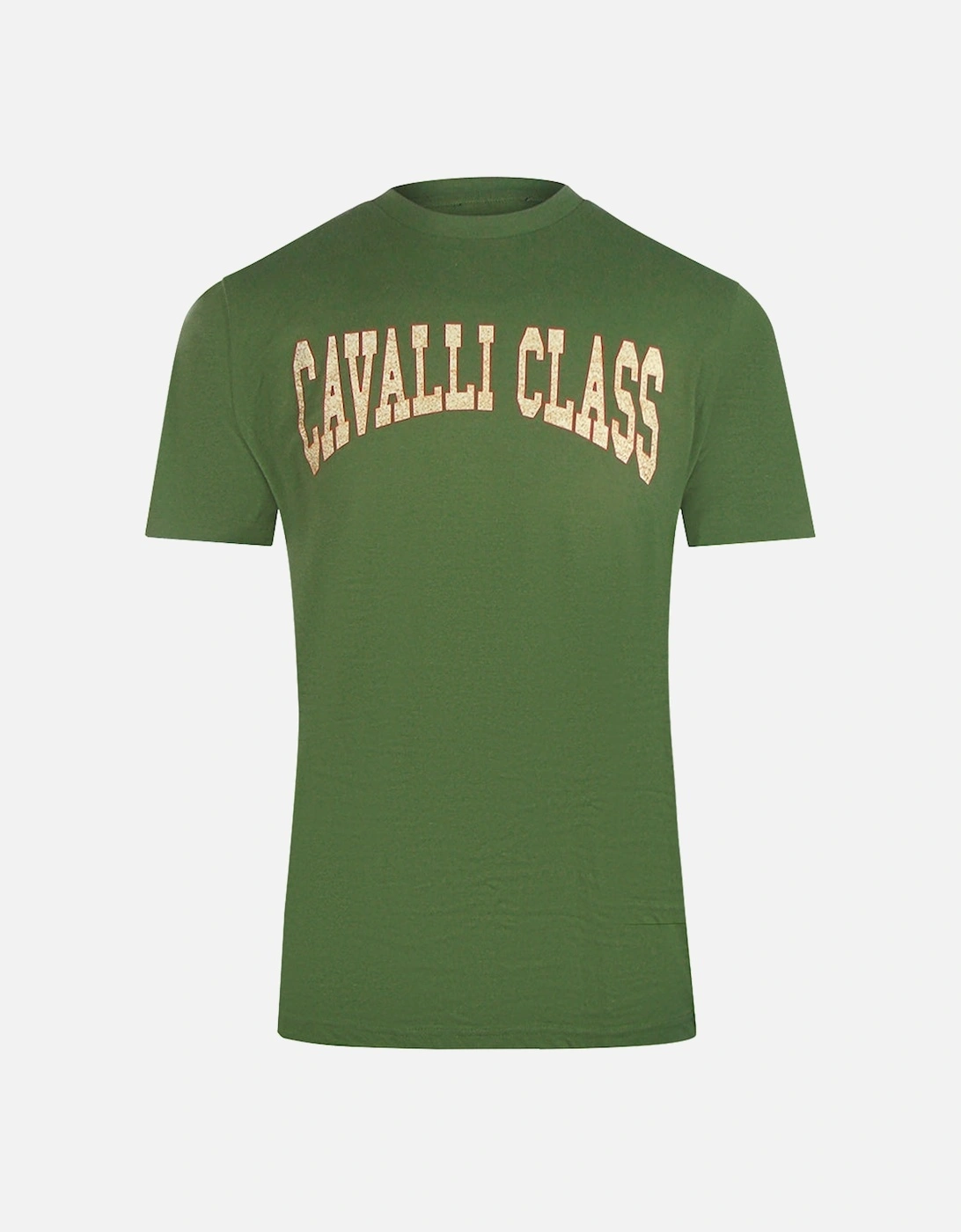 Cavalli Class Varsity Logo Military Green T-Shirt, 3 of 2