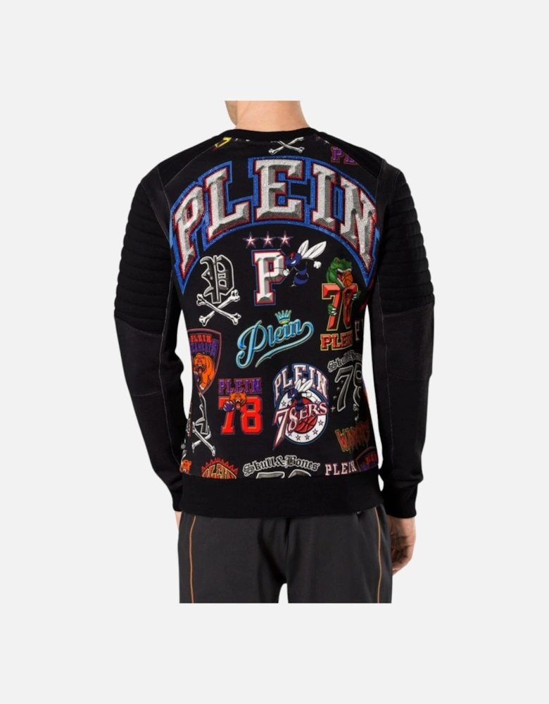 Line Black Sweatshirt