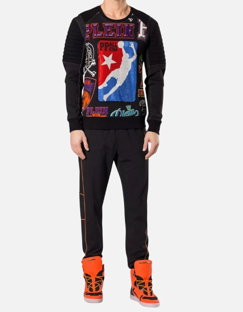 Line Black Sweatshirt