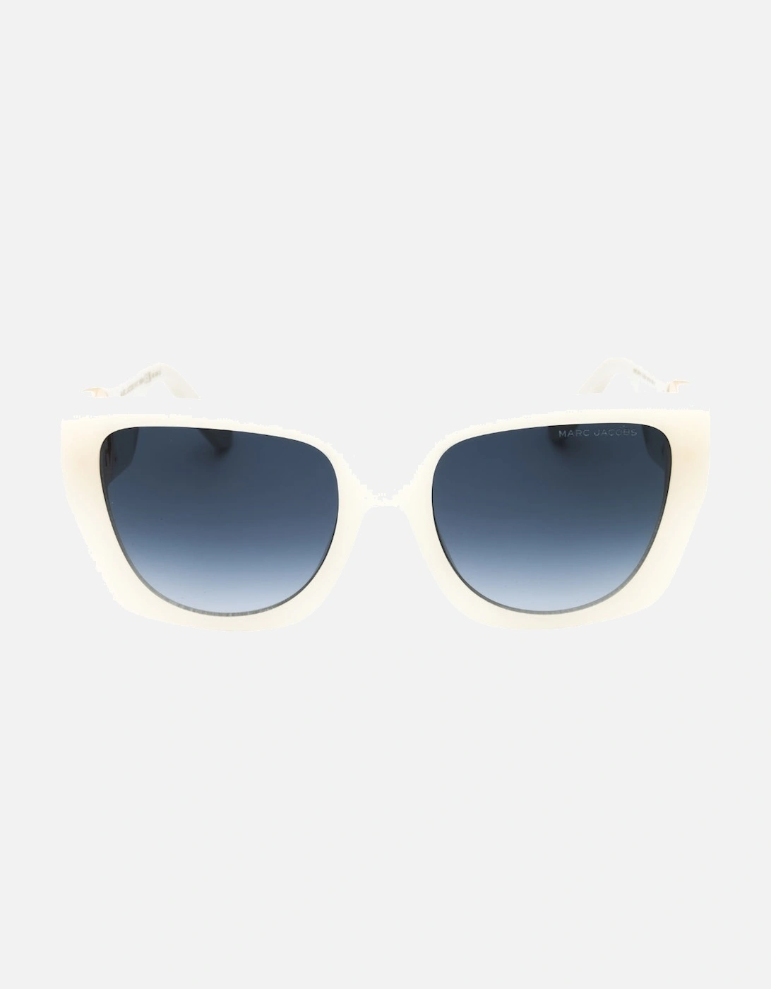 Dark Gray Gradient Lensed Ivory White Sunglasses, 3 of 2