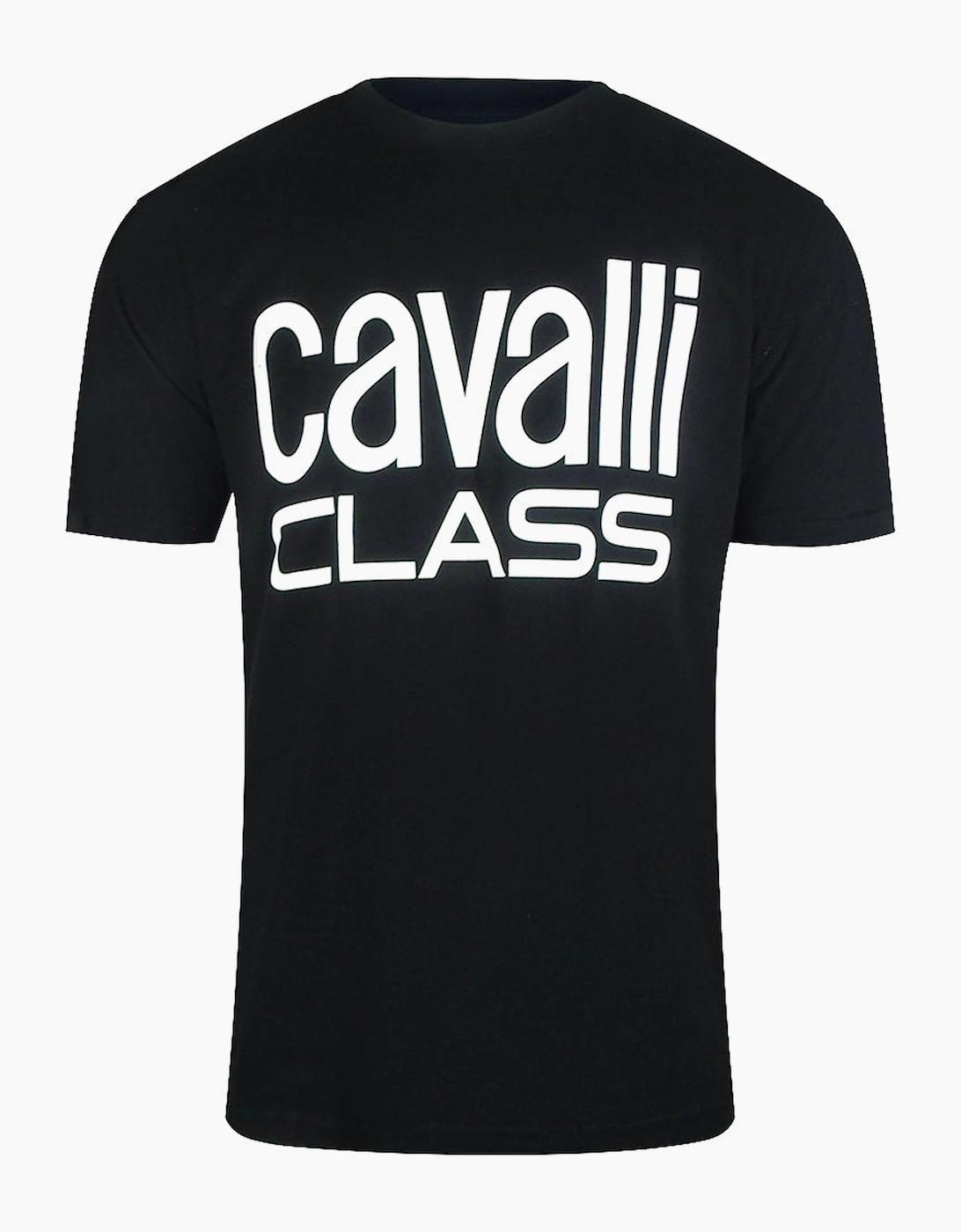 Roberto Cavalli Men's Black Cavalli Class Bold Brand T-Shirt  42 Xl