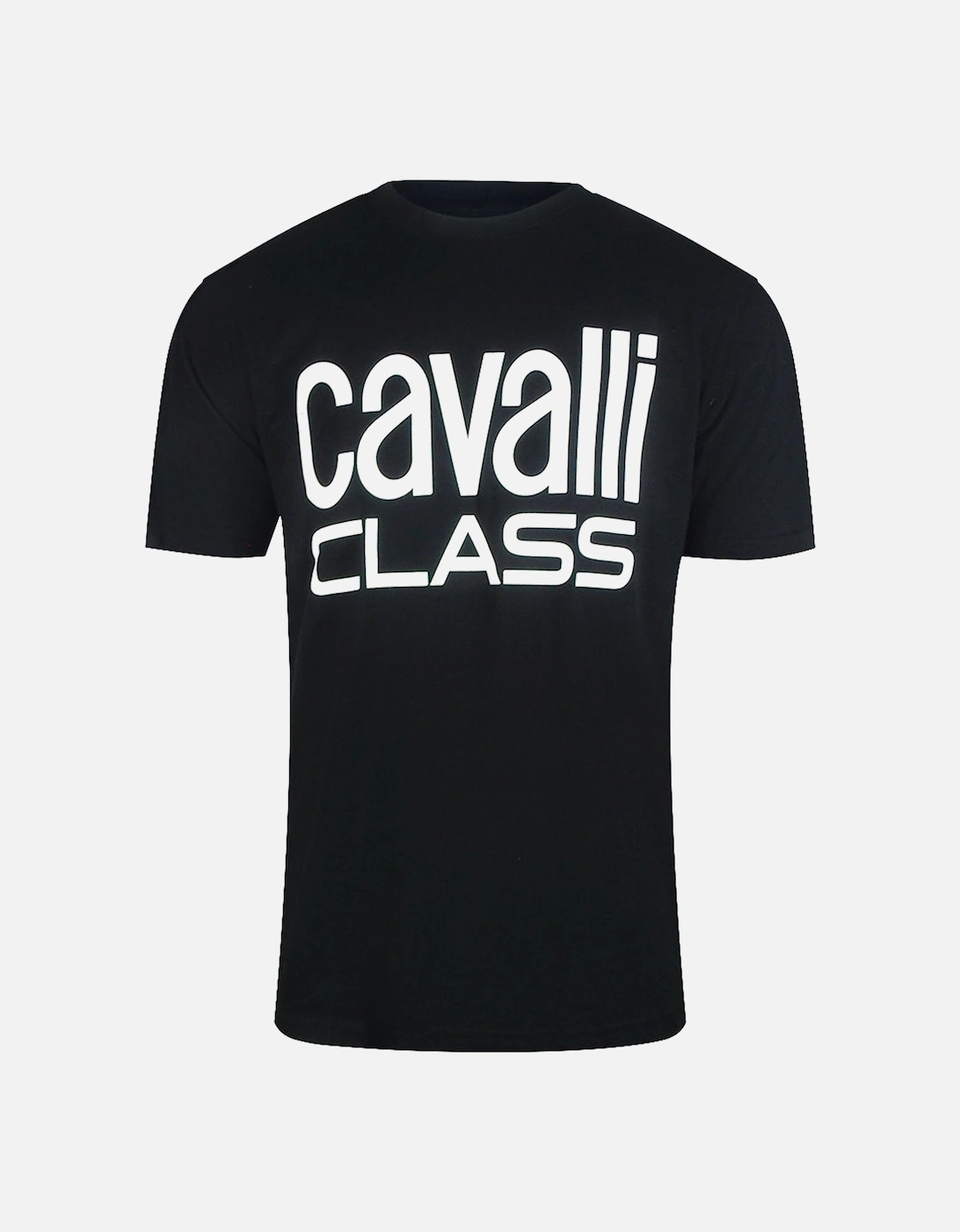 Cavalli Class Bold Brand Black T-Shirt, 3 of 2