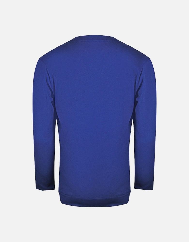 Cavalli Class Splintered Tiger Graphic Iris Blue Sweatshirt