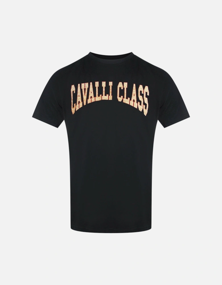 Cavalli Class Varsity Logo Black T-Shirt
