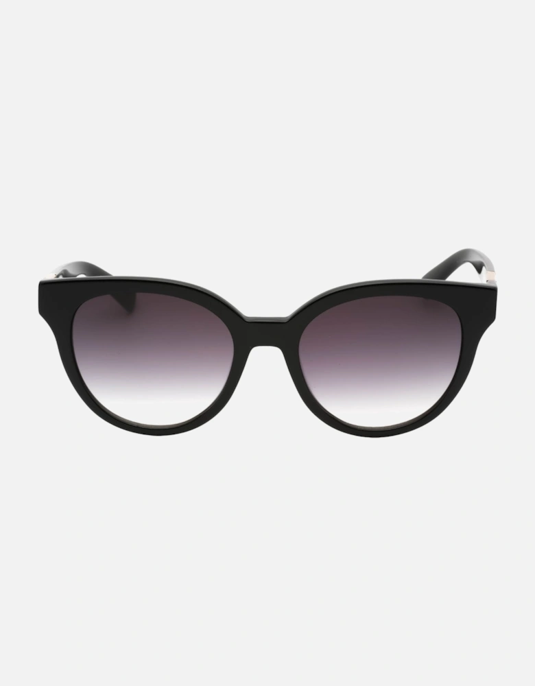 Grey Gradient Lensed Black Sunglasses