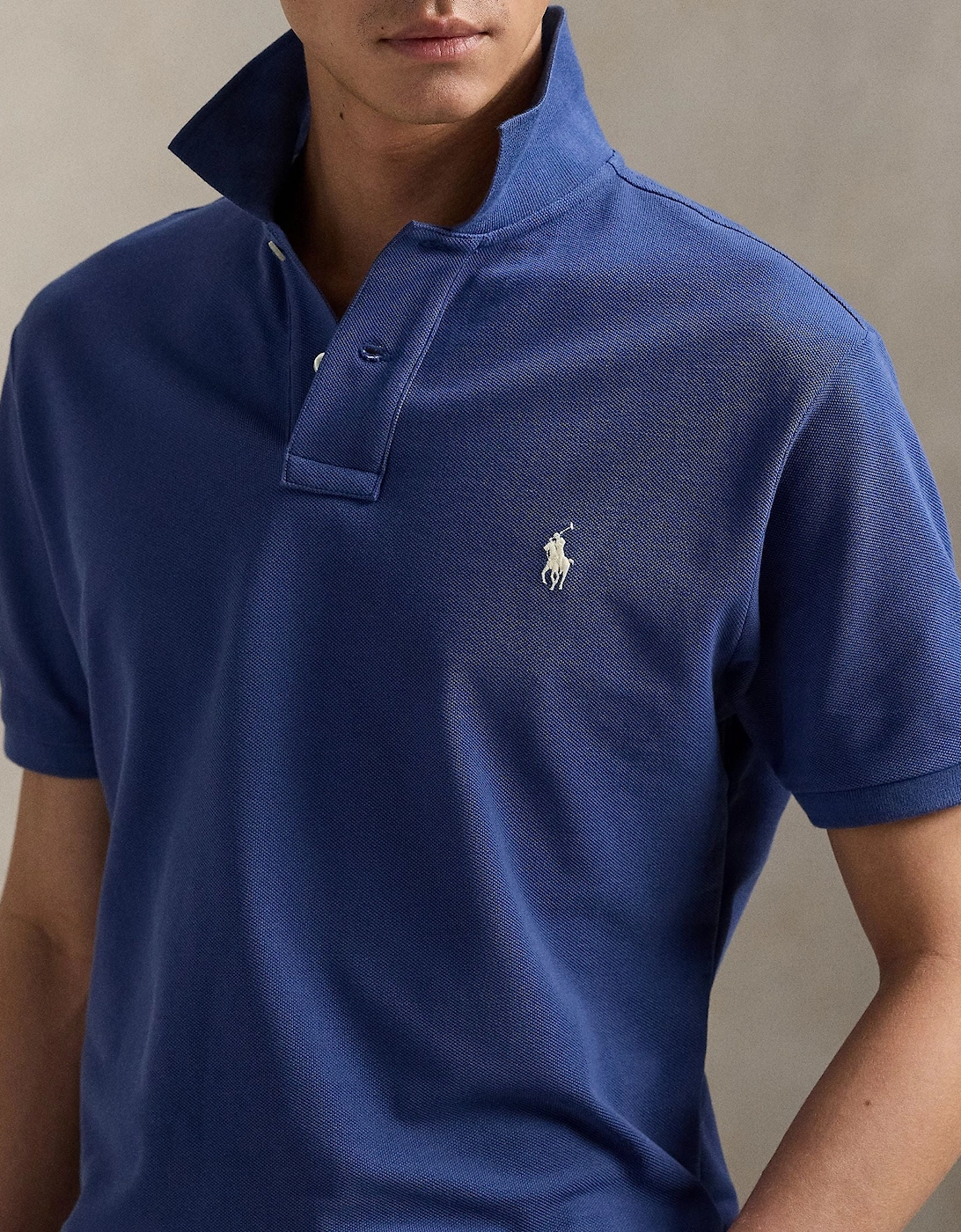 Ralph lauren Custom Slim Fit Polo Shirt - Earth Blue