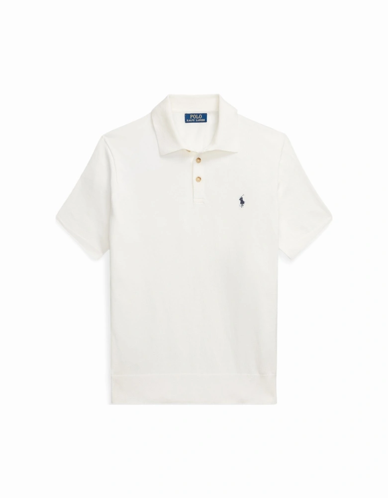 Ralph Lauren Knitwear Polo Shirt - Deckwash White