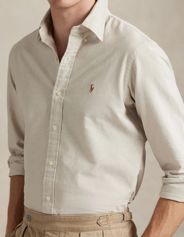 Ralph Lauren Custom Fit Oxford Shirt - Coastal Beige