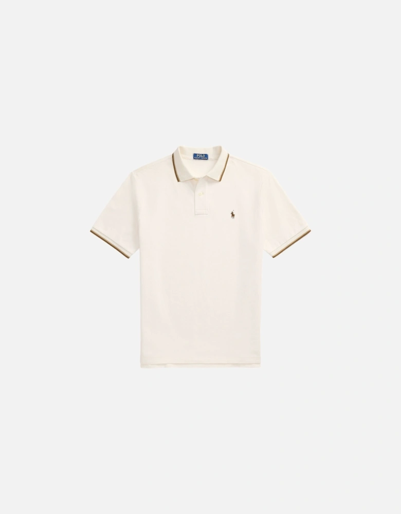 Ralph Lauren Custom Slim Fit Polo Shirt - Pale Cream