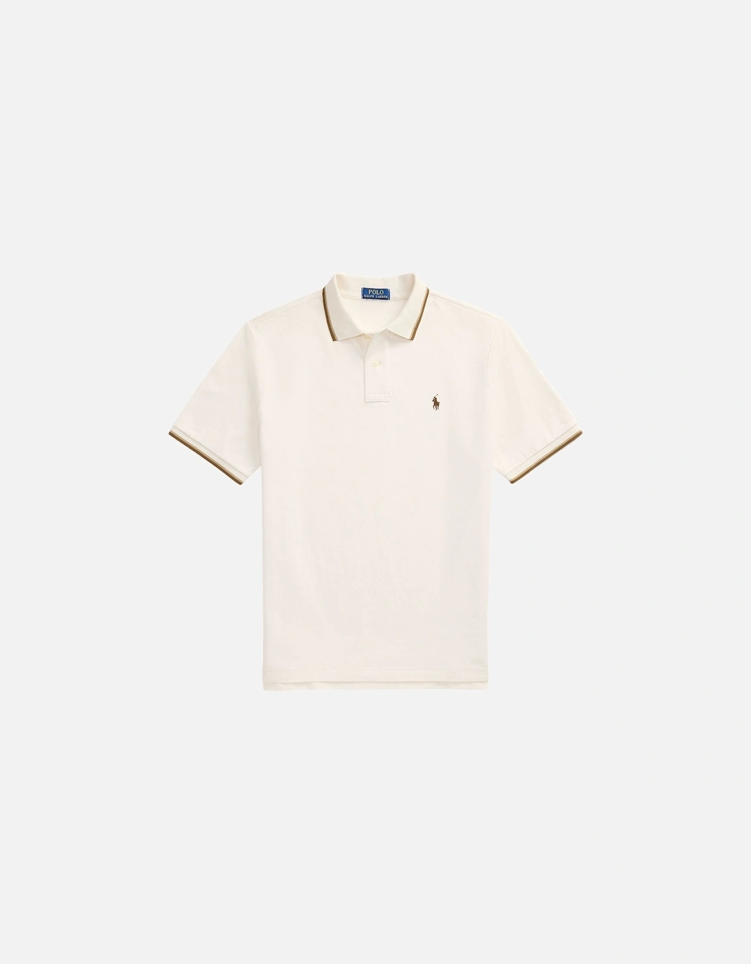Ralph Lauren Custom Slim Fit Polo Shirt - Pale Cream, 3 of 2
