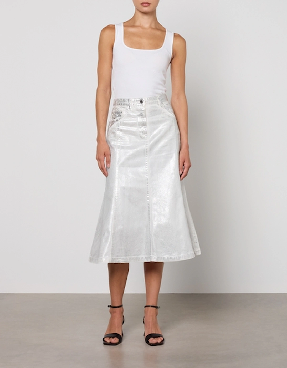 MAX&Co. Cabreo Cotton-Drill Skirt, 2 of 1