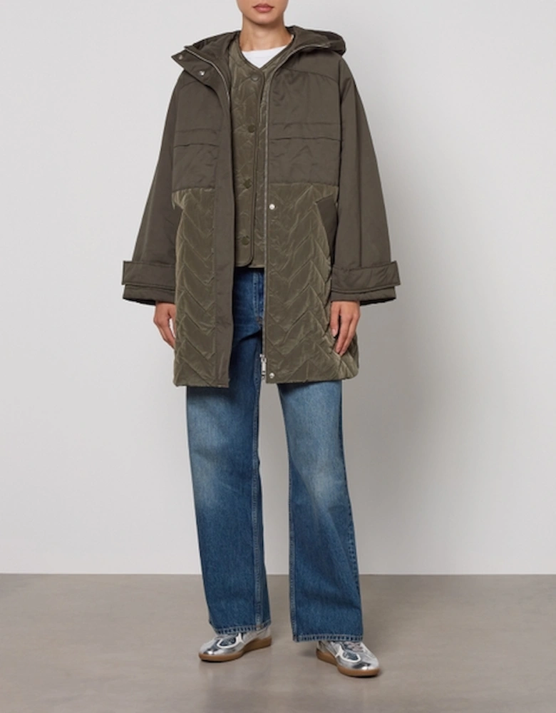 MAX&Co. Women's Ken Multiway 3 in 1 Coat - Green