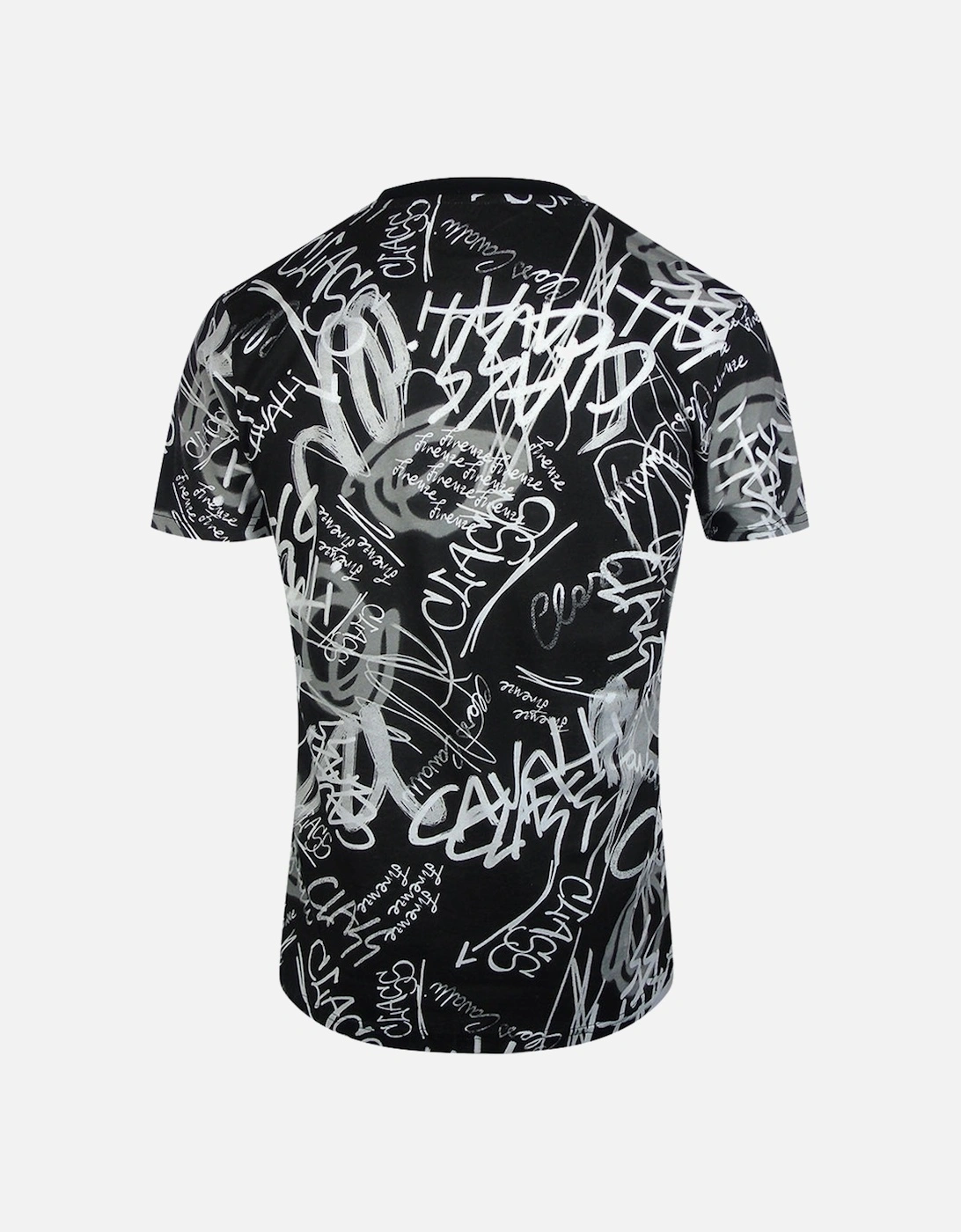 Cavalli Class Graffiti Black T-Shirt