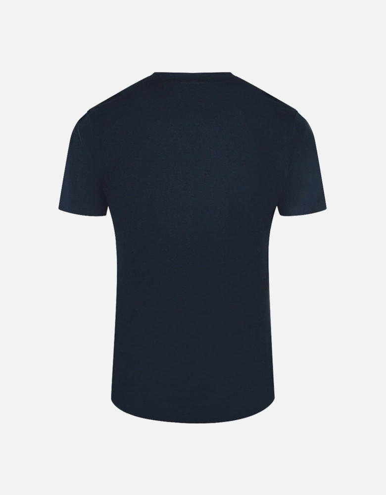 Cavalli Class Layered Logo Blue Navy T-Shirt