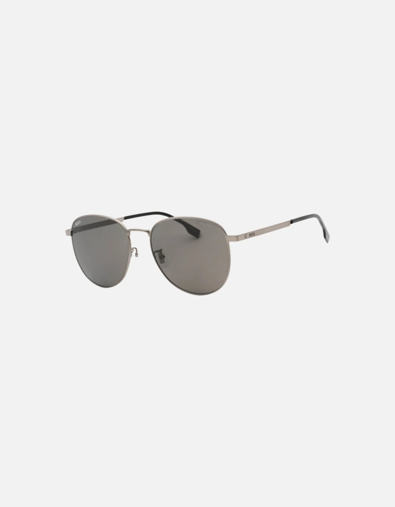 Grey PZ Lensed Matte Dark Ruthenium Sunglasses Male