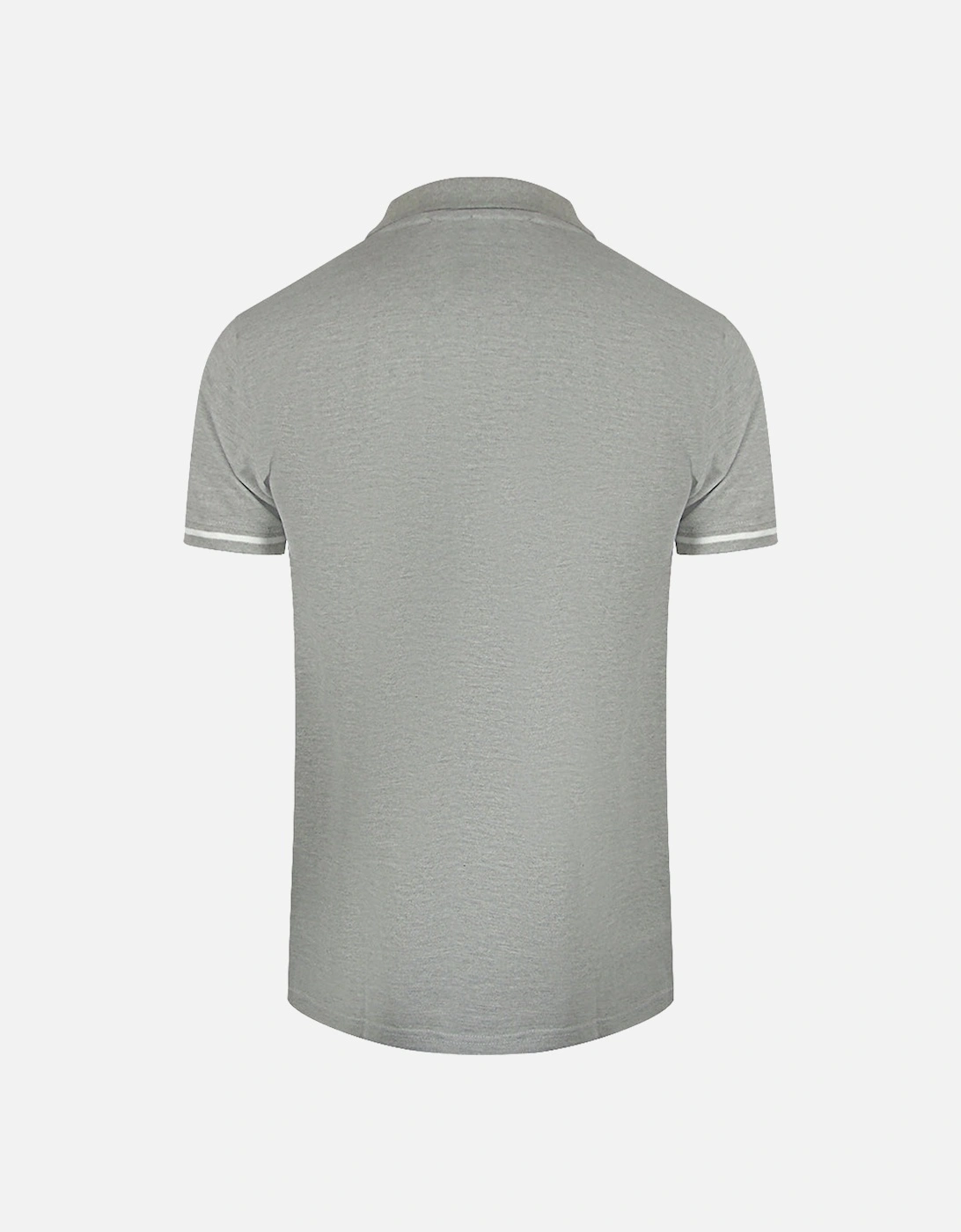 Cavalli Class Bold Stripe Collar Grey Polo Shirt