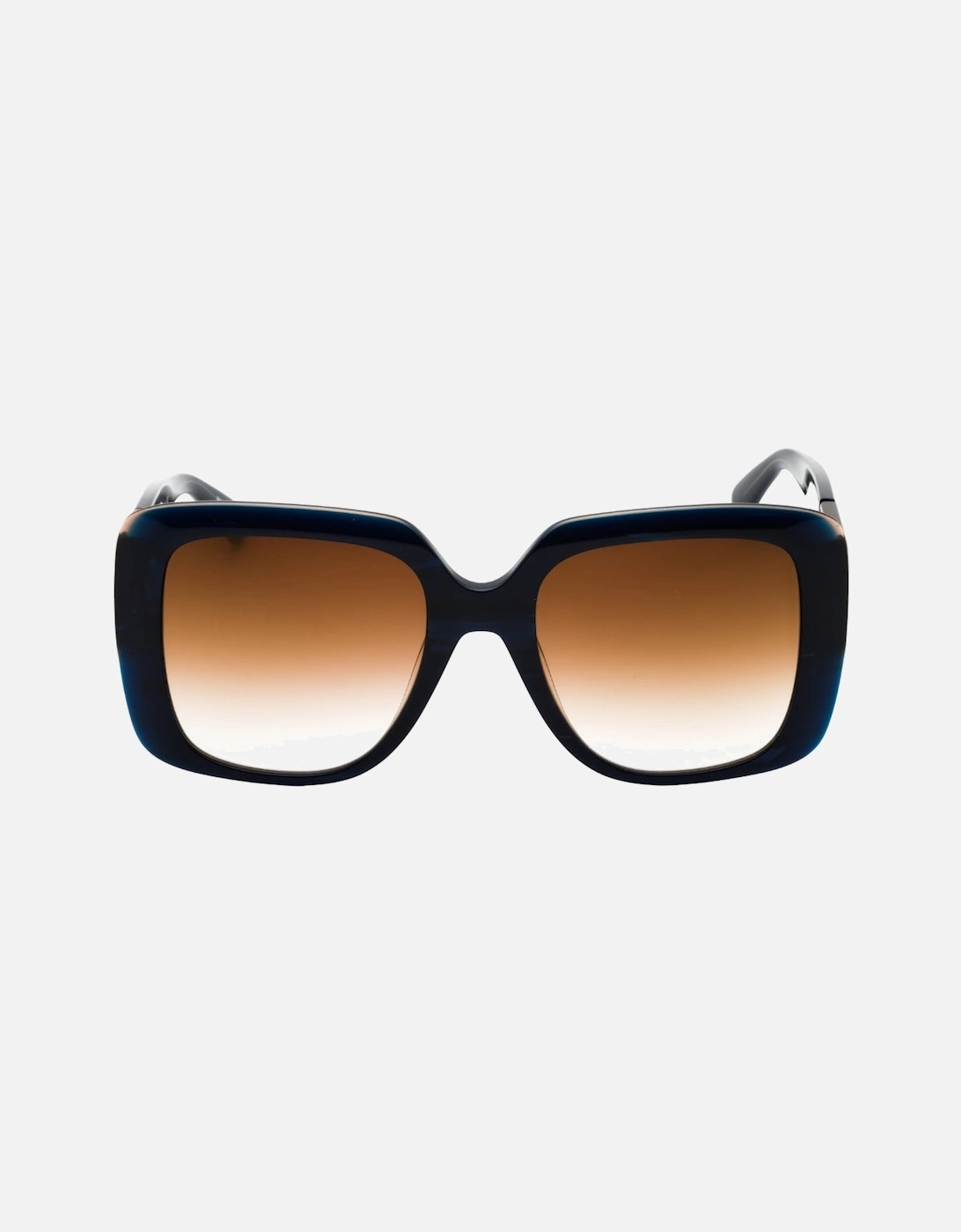 Brown Gradient Lensed Blue Stone Sunglasses, 3 of 2