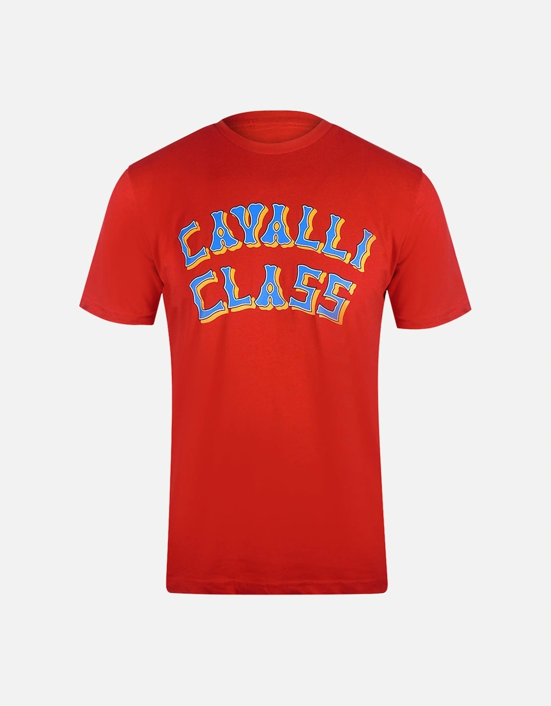 Cavalli Class Layered Logo Red T-Shirt, 3 of 2