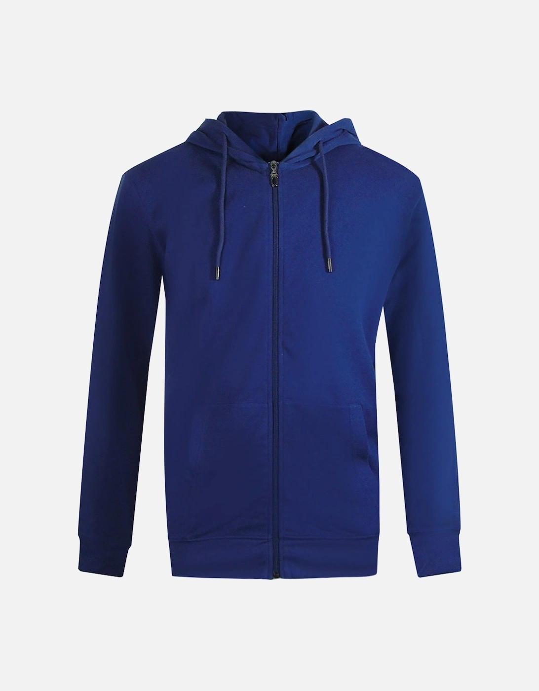 Cavalli Class Traditional Style Leopard Design Iris Blue Zip-Up Hoodie, 3 of 2