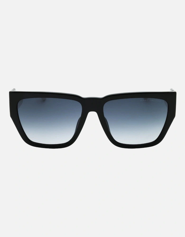 Grey Gradient Sunglasses Black