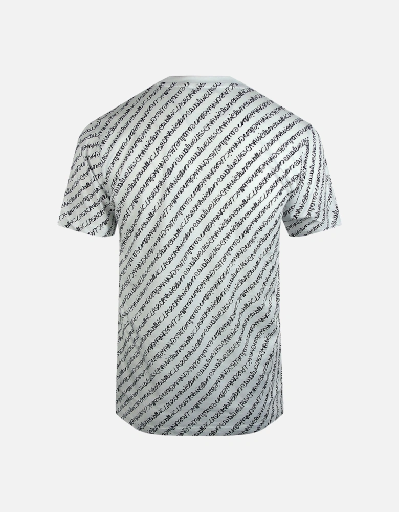Cavalli Class Bold Logo Script White T-Shirt