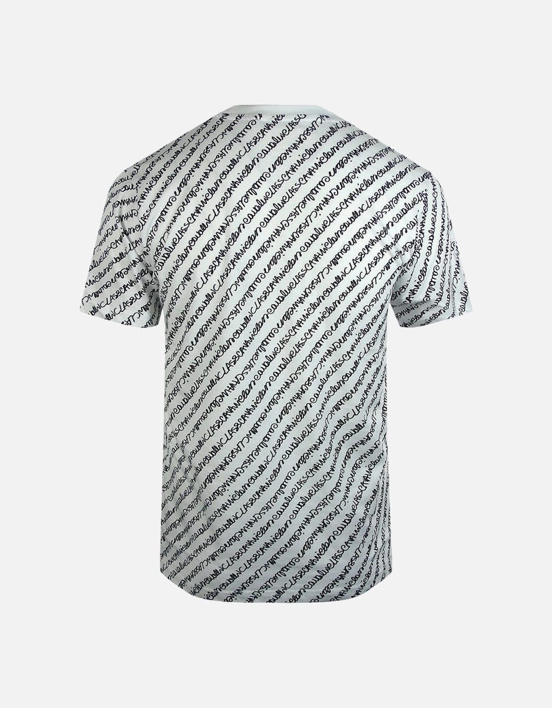 Cavalli Class Bold Logo Script White T-Shirt