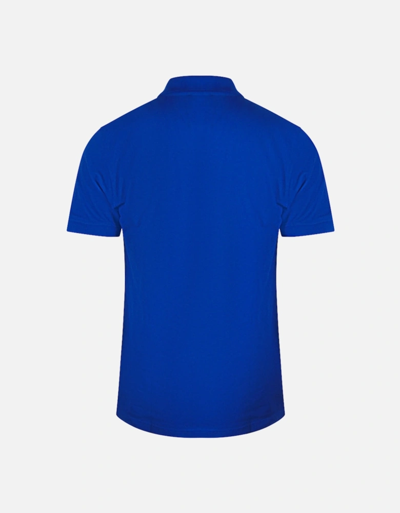 Cavalli Class Bold Logo Blue Polo Shirt