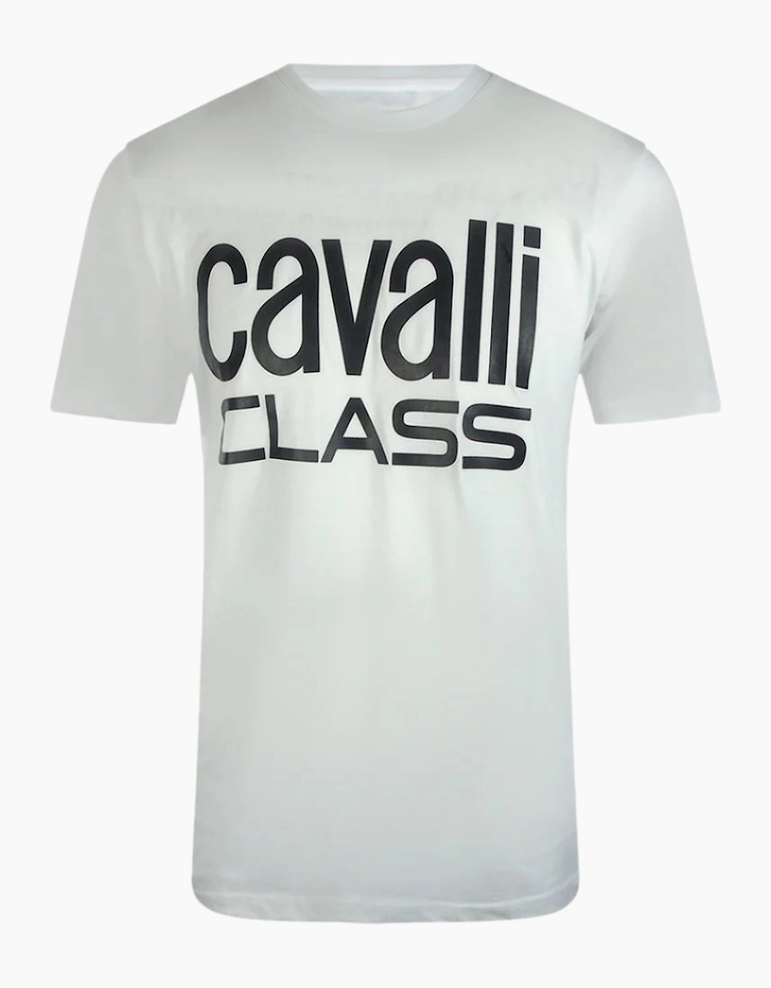 Roberto Cavalli Men's White Cavalli Class Bold Brand T-Shirt  44 Xxl
