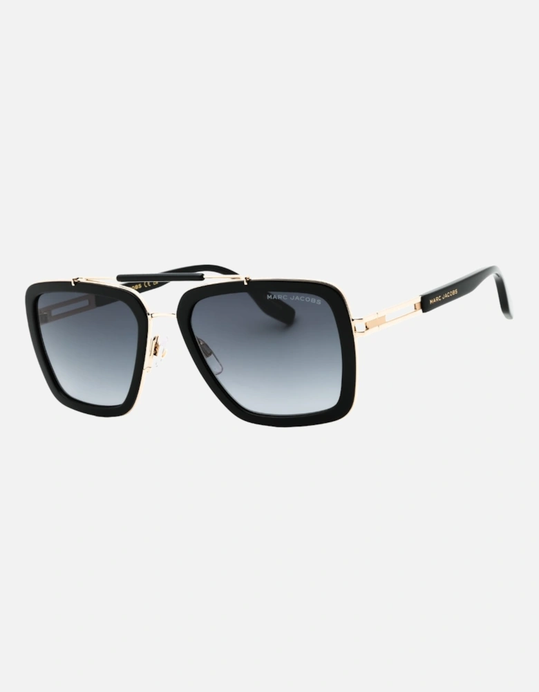 Grey Gradient Lensed Black Sunglasses