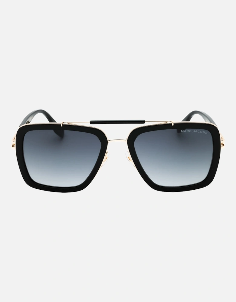 Grey Gradient Lensed Black Sunglasses
