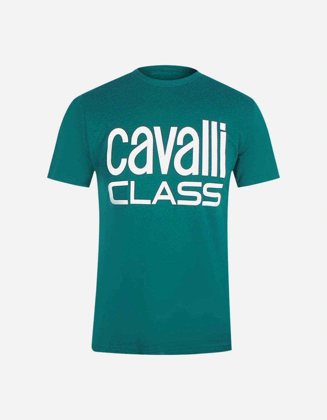 Cavalli Class Bold Brand Green T-Shirt, 3 of 2