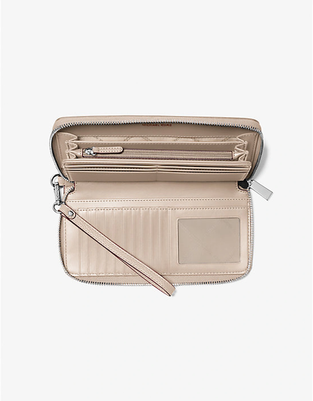 Large Pebbled Leather Continental Wallet
