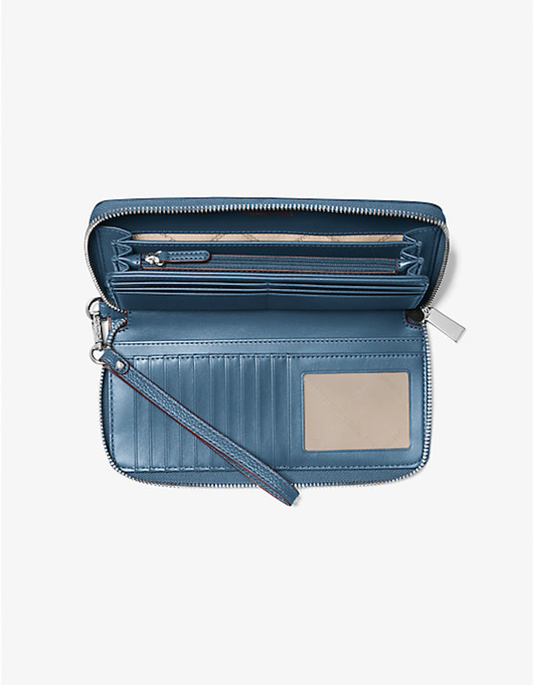 Large Pebbled Leather Continental Wallet