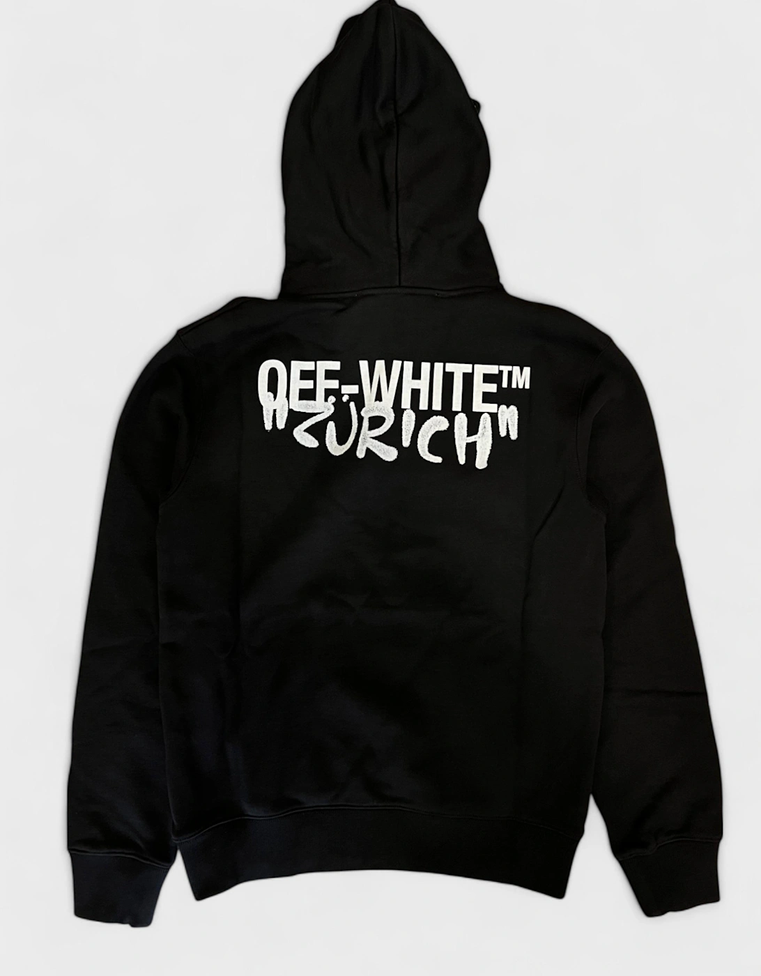 Zurich Slim Spray Hoodie Black White, 5 of 4